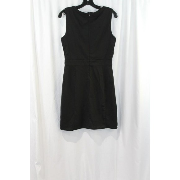 Annabella Womens Black White Floral Lace Inset Sleeveless Dress M NWT FLAW - Picture 6 of 8